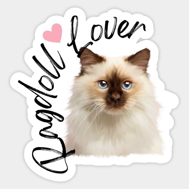 Ragdoll Cat Lover, Love Ragdolls, Cat Lover Sticker by logiamerch